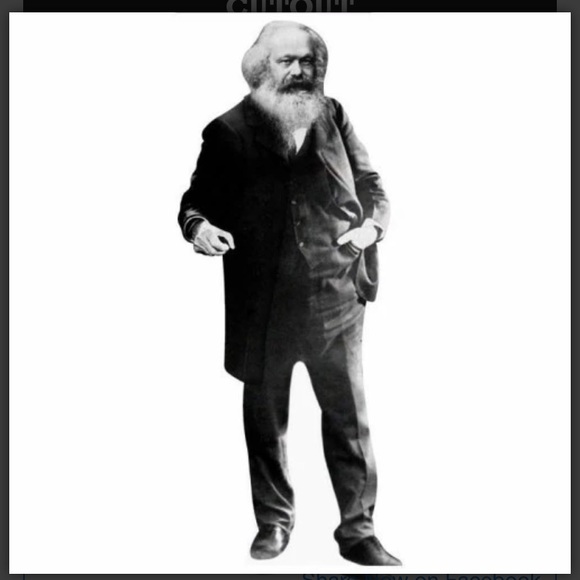 KARL MARX LIFE SIZE CARDBOARD CUTOUT FREE SHIPPING!